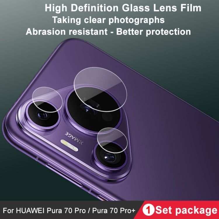 For Huawei Pura 70 Pro / 70 Pro+ IMAK Rear Camera Glass Lens Film, 1 Set Package - For Huawei by imak | Online Shopping South Africa | PMC TechLife | Buy Now Pay Later Mobicred