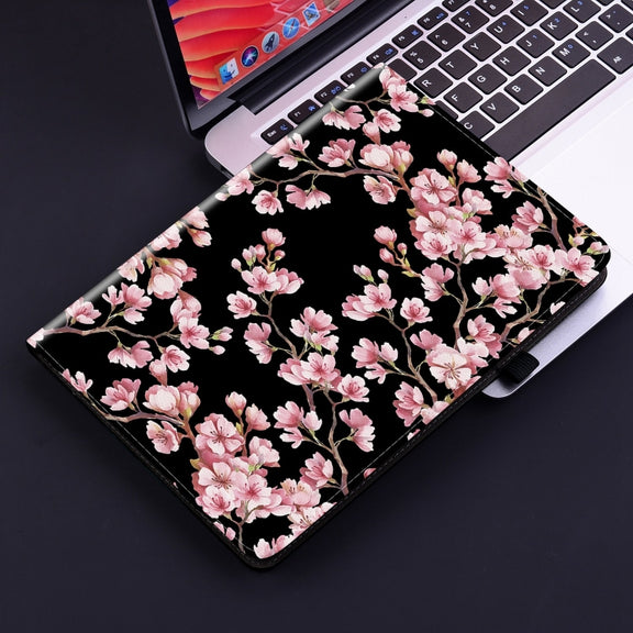 For Lenovo M10 Plus 10.3 Crystal Texture Painted Leather Tablet Case(Plum Bossom)