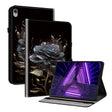 For Lenovo M10 Plus 10.3 Crystal Texture Painted Leather Tablet Case(Black Rose) - Lenovo by PMC TechLife | Online Shopping South Africa | PMC TechLife | Buy Now Pay Later Mobicred