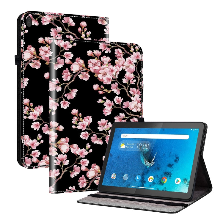 For Lenovo Tab M10 X605 / M10 HD X505 Crystal Texture Painted Leather Tablet Case(Plum Bossom) - Lenovo by PMC TechLife | Online Shopping South Africa | PMC TechLife | Buy Now Pay Later Mobicred
