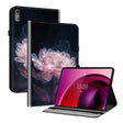 For Lenovo Tab M10 5G 2023 Crystal Texture Painted Leather Tablet Case(Purple Peony) - Lenovo by PMC TechLife | Online Shopping South Africa | PMC TechLife | Buy Now Pay Later Mobicred