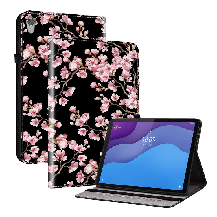 For Lenovo Tab M10 HD Gen2 Crystal Texture Painted Leather Tablet Case(Plum Bossom) - Lenovo by PMC TechLife | Online Shopping South Africa | PMC TechLife | Buy Now Pay Later Mobicred