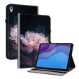 For Lenovo Tab M10 HD Gen2 Crystal Texture Painted Leather Tablet Case(Purple Peony) - Lenovo by PMC TechLife | Online Shopping South Africa | PMC TechLife | Buy Now Pay Later Mobicred
