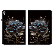 For Lenovo Tab M10 HD Gen2 Crystal Texture Painted Leather Tablet Case(Black Rose)