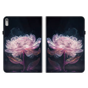 For Lenovo Tab P11 Gen 2 11.5 Crystal Texture Painted Leather Tablet Case(Purple Peony)