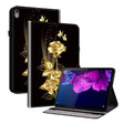For Lenovo Tab P11 / Xiaoxin Pad Plus Crystal Texture Painted Leather Tablet Case(Gold Butterfly Rose) - free shipping - PMC TechLife - Order now!