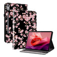 For Lenovo Tab P12 12.7 Crystal Texture Painted Leather Tablet Case(Plum Bossom) - Lenovo by PMC TechLife | Online Shopping South Africa | PMC TechLife | Buy Now Pay Later Mobicred