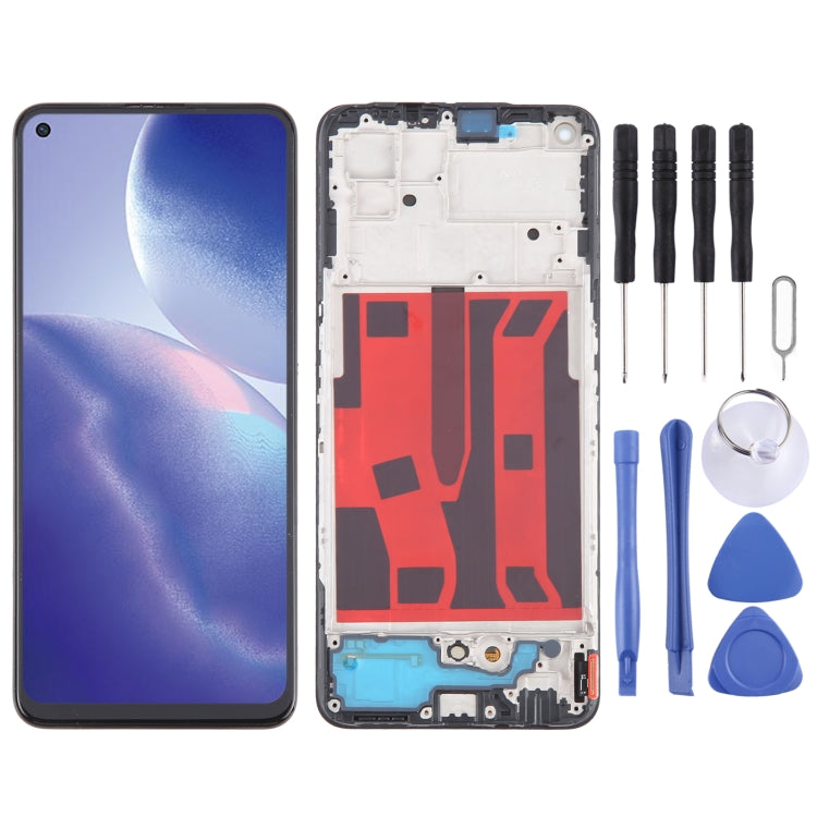 For OPPO Reno5 Z Original AMOLED LCD Screen Digitizer Full Assembly with Frame - LCD Screen by PMC TechLife | Online Shopping South Africa | PMC TechLife | Buy Now Pay Later Mobicred