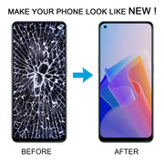 For OPPO Reno7 Lite Original AMOLED LCD Screen Digitizer Full Assembly with Frame