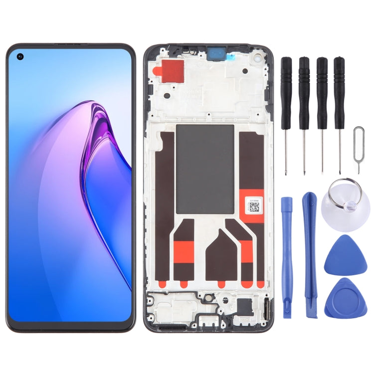 For OPPO Reno8 4G Original AMOLED LCD Screen Digitizer Full Assembly with Frame - LCD Screen by PMC TechLife | Online Shopping South Africa | PMC TechLife