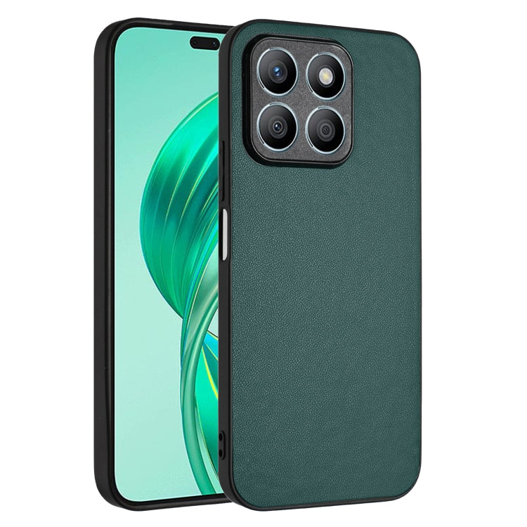 For Honor X8b 4G Global R20 Leather Pattern Phone Single Case(Green)