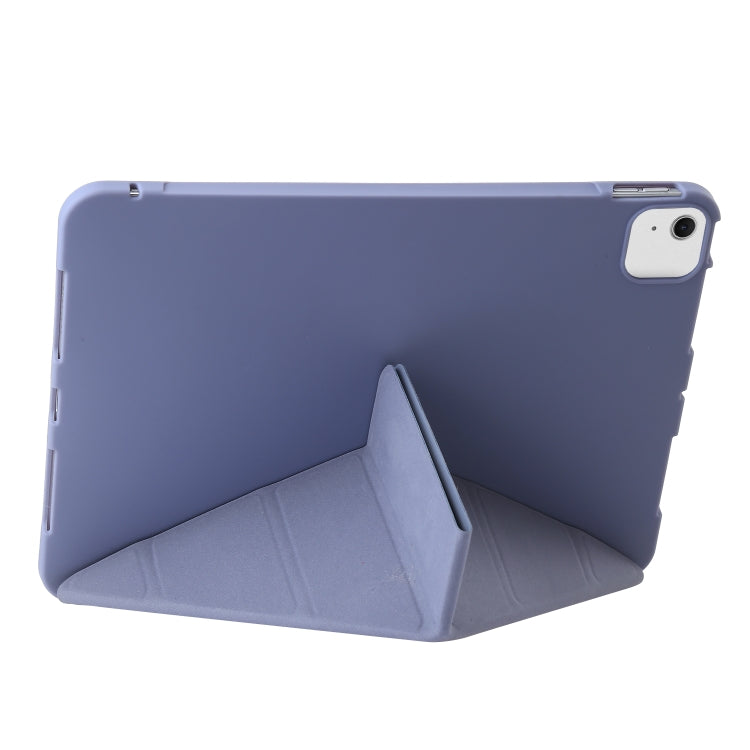 For iPad Air 11 2024 TPU Deformation Flip Leather Tablet Case with Holder(Purple) - iPad Air 11 2024 Cases by PMC TechLife | Online Shopping South Africa | PMC TechLife | Buy Now Pay Later Mobicred
