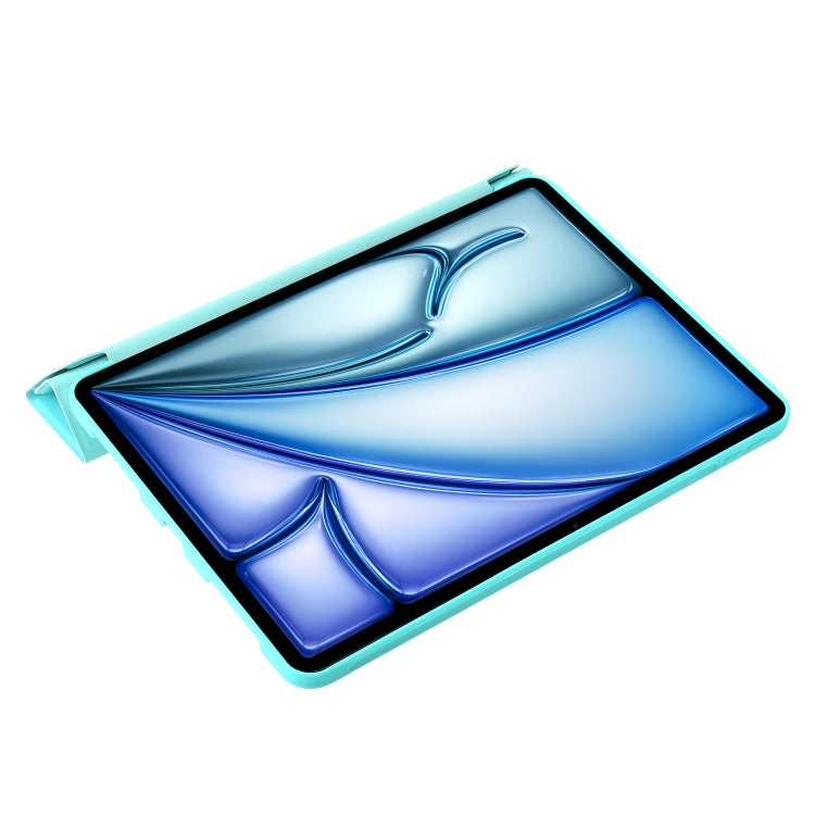 For iPad Air 11 2024 TPU Deformation Flip Leather Tablet Case with Holder(Mint Blue) - iPad Air 11 2024 Cases by PMC TechLife | Online Shopping South Africa | PMC TechLife | Buy Now Pay Later Mobicred