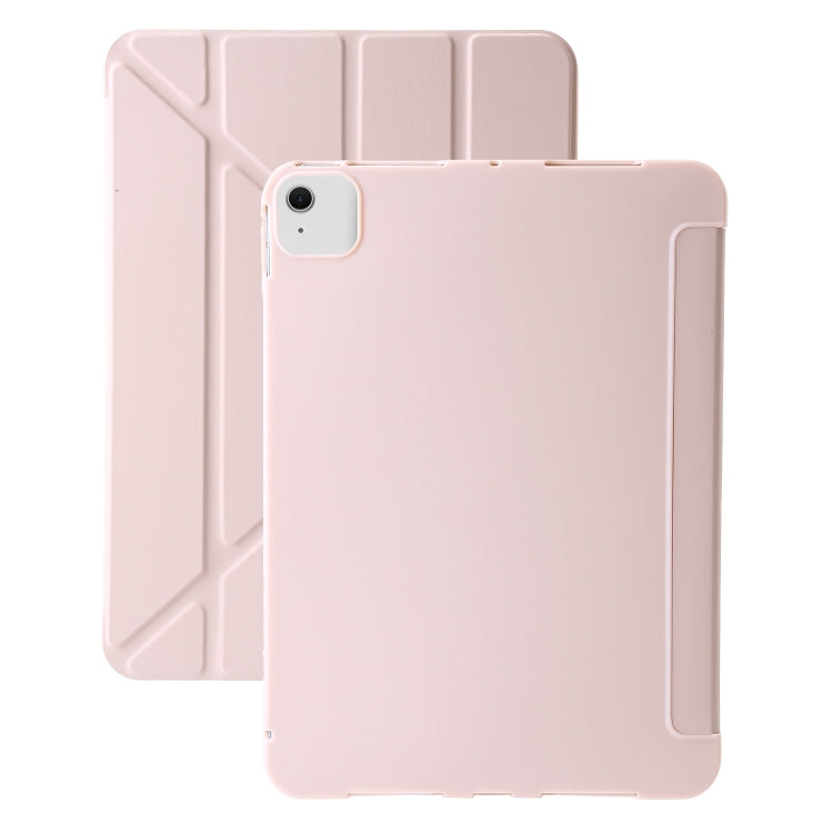 For iPad Air 11 2024 TPU Deformation Flip Leather Tablet Case with Holder(Light Pink) - iPad Air 11 2024 Cases by PMC TechLife | Online Shopping South Africa | PMC TechLife | Buy Now Pay Later Mobicred