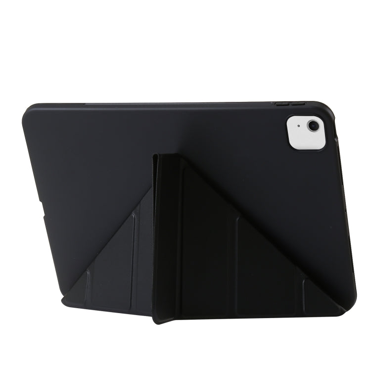 For iPad Air 13 2025 / 2024 TPU Deformation Flip Leather Tablet Case with Holder(Black) - iPad Air 13 2025 / 2024 Cases by PMC TechLife | Online Shopping South Africa | PMC TechLife | Buy Now Pay Later Mobicred