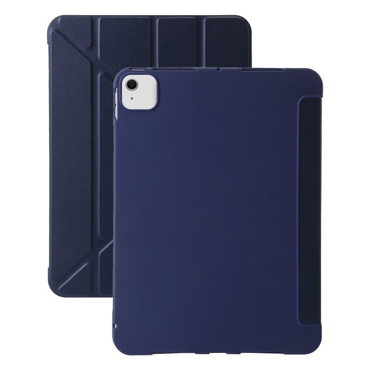 For iPad Air 13 2024 TPU Deformation Flip Leather Tablet Case with Holder(Dark Blue) - iPad Air 13 2024 Cases by PMC TechLife | Online Shopping South Africa | PMC TechLife | Buy Now Pay Later Mobicred