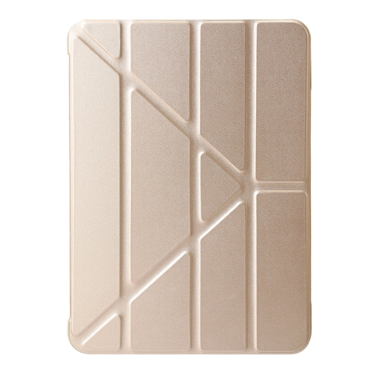 For iPad Pro 11 2024 TPU Deformation Flip Leather Tablet Case with Holder(Gold) - iPad Pro 11 2024 Cases by PMC TechLife | Online Shopping South Africa | PMC TechLife | Buy Now Pay Later Mobicred