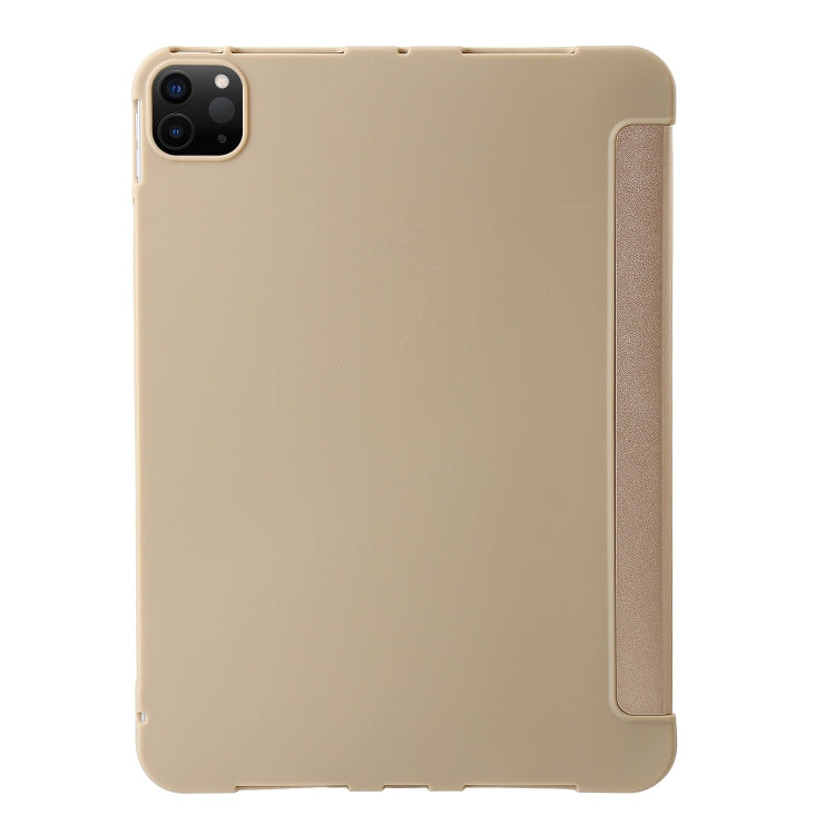 For iPad Pro 11 2024 TPU Deformation Flip Leather Tablet Case with Holder(Gold) - iPad Pro 11 2024 Cases by PMC TechLife | Online Shopping South Africa | PMC TechLife | Buy Now Pay Later Mobicred