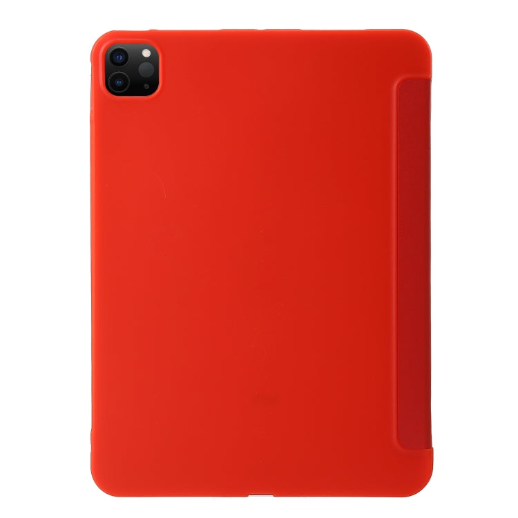 For iPad Pro 11 2024 TPU Deformation Flip Leather Tablet Case with Holder(Red) - iPad Pro 11 2024 Cases by PMC TechLife | Online Shopping South Africa | PMC TechLife | Buy Now Pay Later Mobicred
