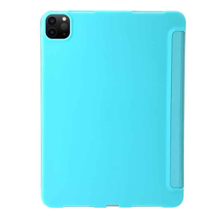 For iPad Pro 11 2024 TPU Deformation Flip Leather Tablet Case with Holder(Mint Blue) - iPad Pro 11 2024 Cases by PMC TechLife | Online Shopping South Africa | PMC TechLife | Buy Now Pay Later Mobicred