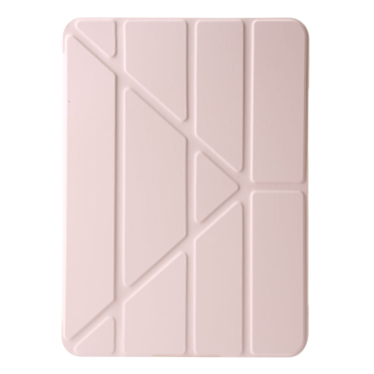 For iPad Pro 11 2024 TPU Deformation Flip Leather Tablet Case with Holder(Light Pink) - iPad Pro 11 2024 Cases by PMC TechLife | Online Shopping South Africa | PMC TechLife | Buy Now Pay Later Mobicred