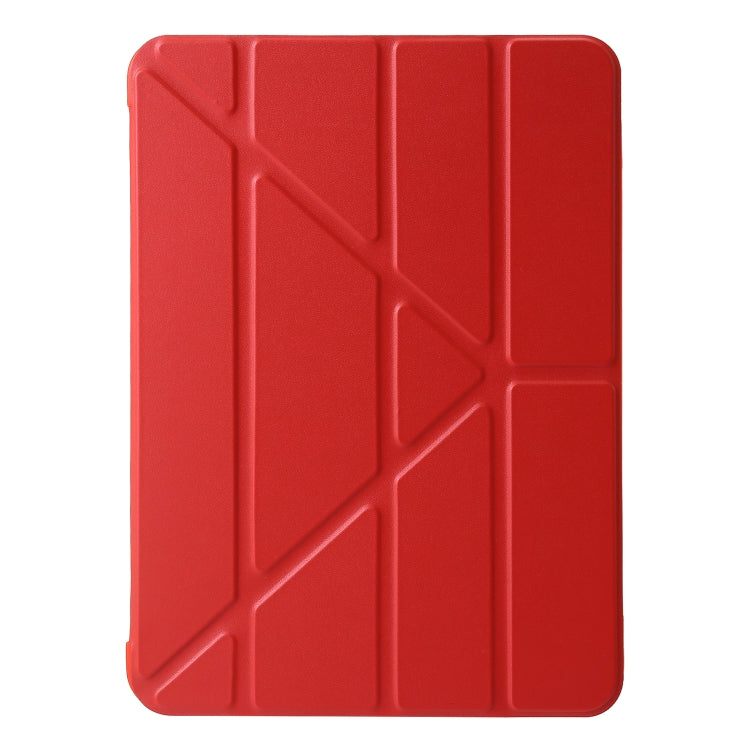 For iPad Pro 13 2024 TPU Deformation Flip Leather Tablet Case with Holder(Red) - iPad Pro 13 2024 Cases by PMC TechLife | Online Shopping South Africa | PMC TechLife | Buy Now Pay Later Mobicred