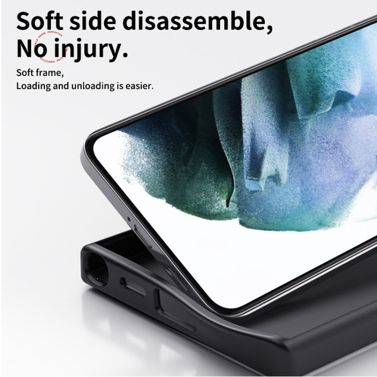 For Samsung Galaxy S25+ 5G Double Ring MagSafe Holder Carbon Fibre Phone Case(Black) - Galaxy S25+ 5G Cases by PMC Jewellery | Online Shopping South Africa | PMC Jewellery | Buy Now Pay Later Mobicred