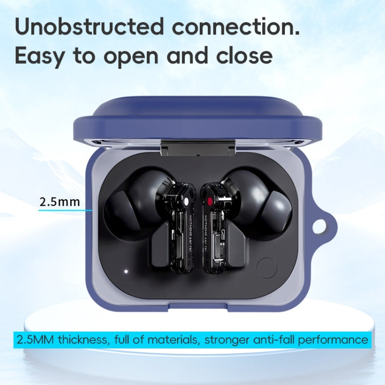 For Nothing Ear a Wireless Earphone Silicone Protective Case(Black)
