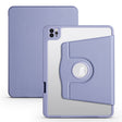 For iPad Pro 13 2024 Acrylic 360 Degree Rotation Holder Leather Tablet Case(Lavender Purple) - free shipping - PMC TechLife - Order now!