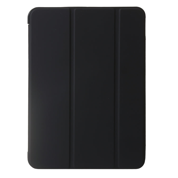 For iPad Pro 13 2024 Three-fold Holder Flip Tablet Leather Case(Black) - iPad Pro 13 2024 Cases by PMC TechLife | Online Shopping South Africa | PMC TechLife | Buy Now Pay Later Mobicred