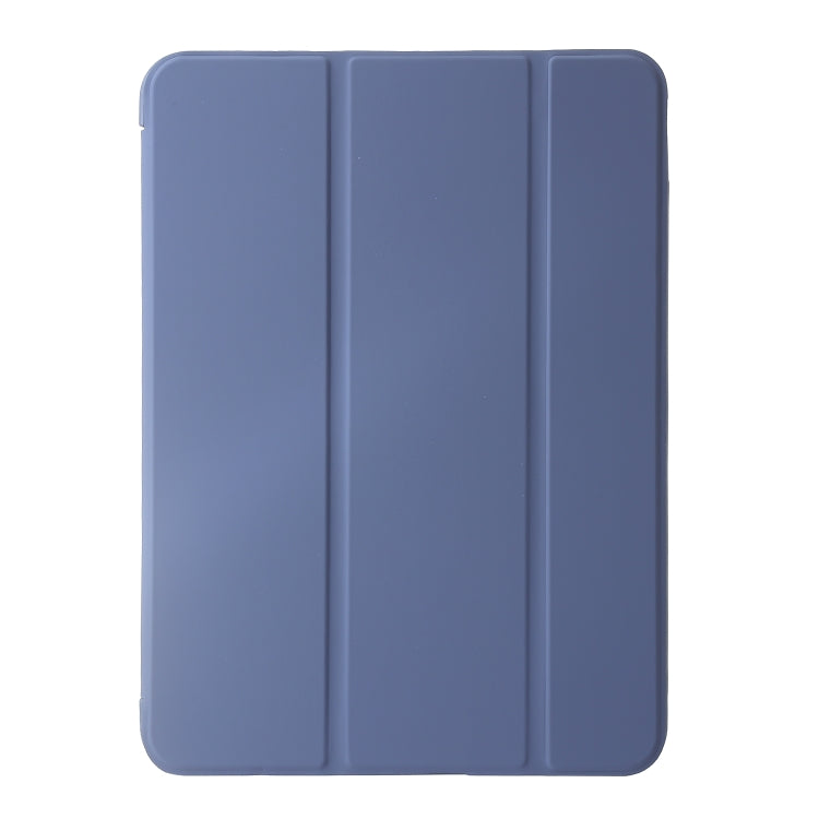 For iPad Pro 13 2024 Three-fold Holder Flip Tablet Leather Case(Purple) - iPad Pro 13 2024 Cases by PMC TechLife | Online Shopping South Africa | PMC TechLife | Buy Now Pay Later Mobicred