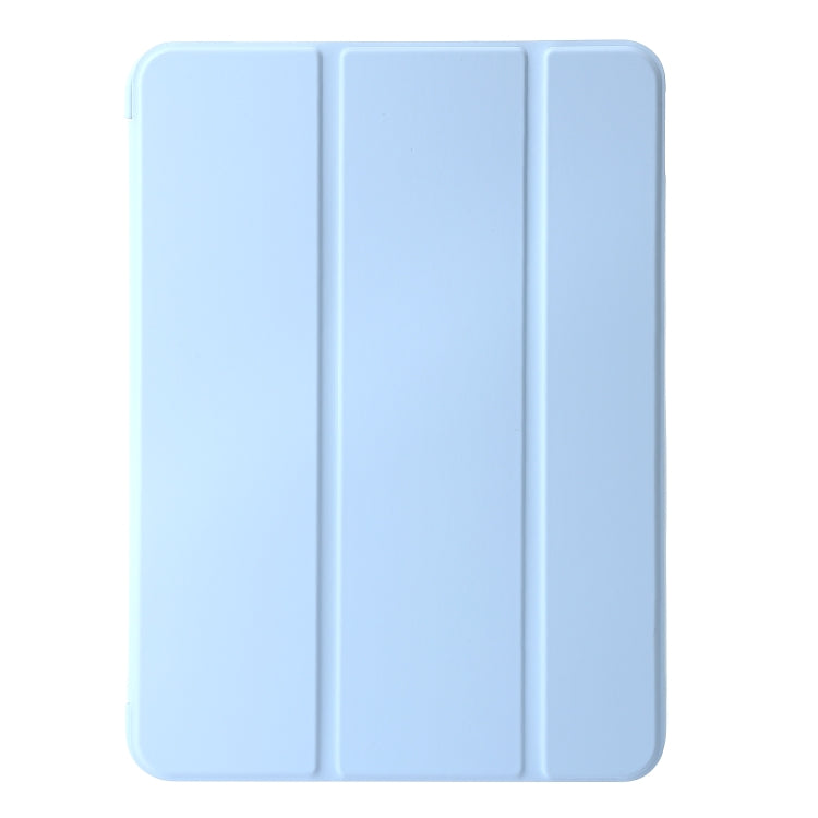 For iPad Air 13 2025 / 2024 Three-fold Holder Flip Tablet Leather Case(Sky Blue) - iPad Air 13 2025 / 2024 Cases by PMC TechLife | Online Shopping South Africa | PMC TechLife | Buy Now Pay Later Mobicred