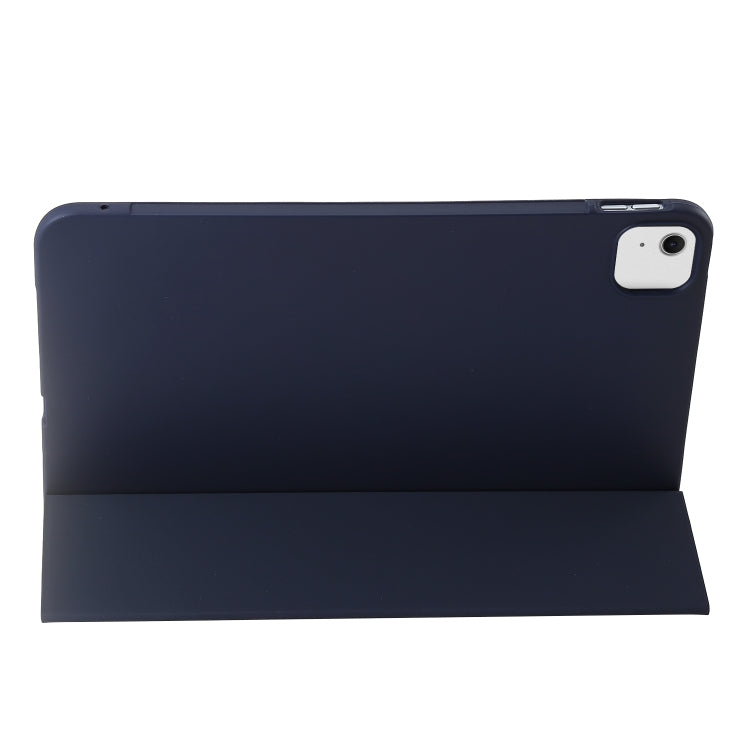 For iPad Air 13 2025 / 2024 Three-fold Holder Flip Tablet Leather Case(Dark Blue) - iPad Air 13 2025 / 2024 Cases by PMC TechLife | Online Shopping South Africa | PMC TechLife | Buy Now Pay Later Mobicred