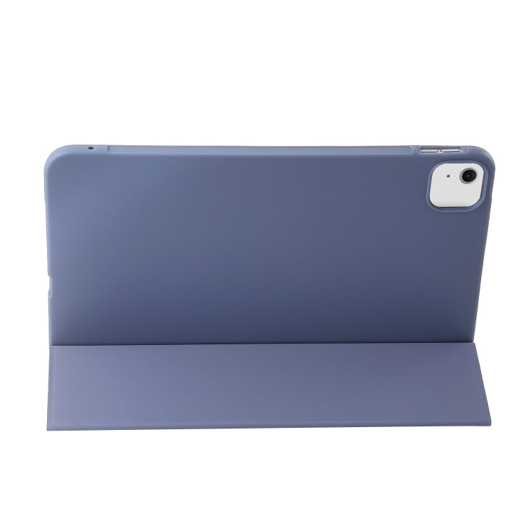 For iPad Air 13 2024 Three-fold Holder Flip Tablet Leather Case(Purple) - iPad Air 13 2024 Cases by PMC TechLife | Online Shopping South Africa | PMC TechLife | Buy Now Pay Later Mobicred