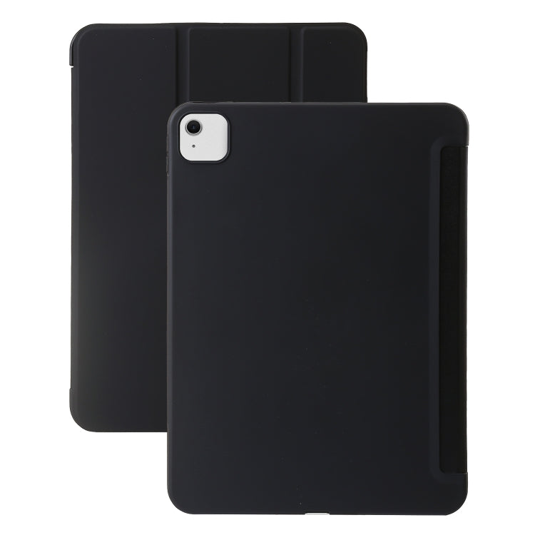 For iPad Air 11 2025 / 2024 Three-fold Holder Flip Tablet Leather Case(Black) - iPad Air 11 2025 / 2024 Cases by PMC TechLife | Online Shopping South Africa | PMC TechLife | Buy Now Pay Later Mobicred