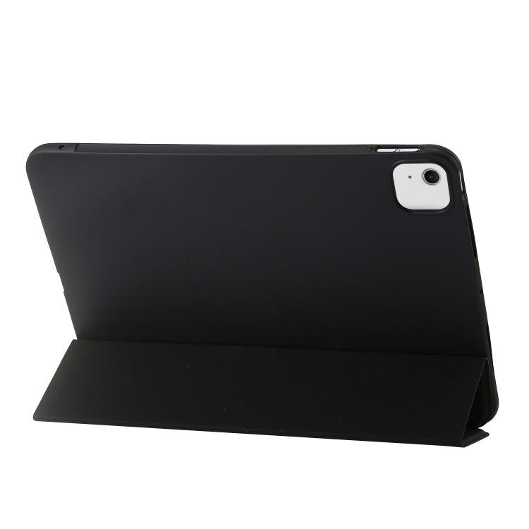 For iPad Air 11 2025 / 2024 Three-fold Holder Flip Tablet Leather Case(Black) - iPad Air 11 2025 / 2024 Cases by PMC TechLife | Online Shopping South Africa | PMC TechLife | Buy Now Pay Later Mobicred