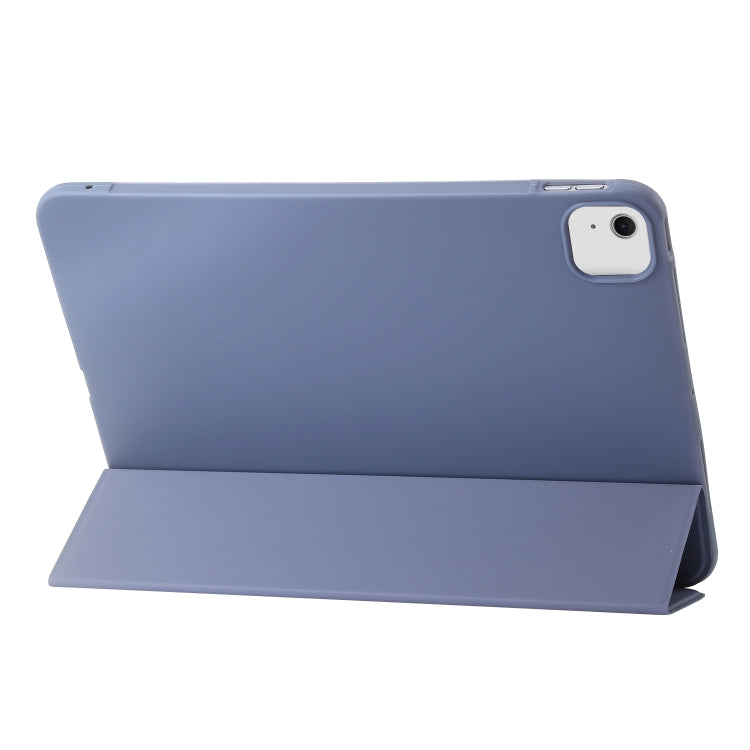 For iPad Air 11 2024 Three-fold Holder Flip Tablet Leather Case(Purple) - iPad Air 11 2024 Cases by PMC TechLife | Online Shopping South Africa | PMC TechLife | Buy Now Pay Later Mobicred