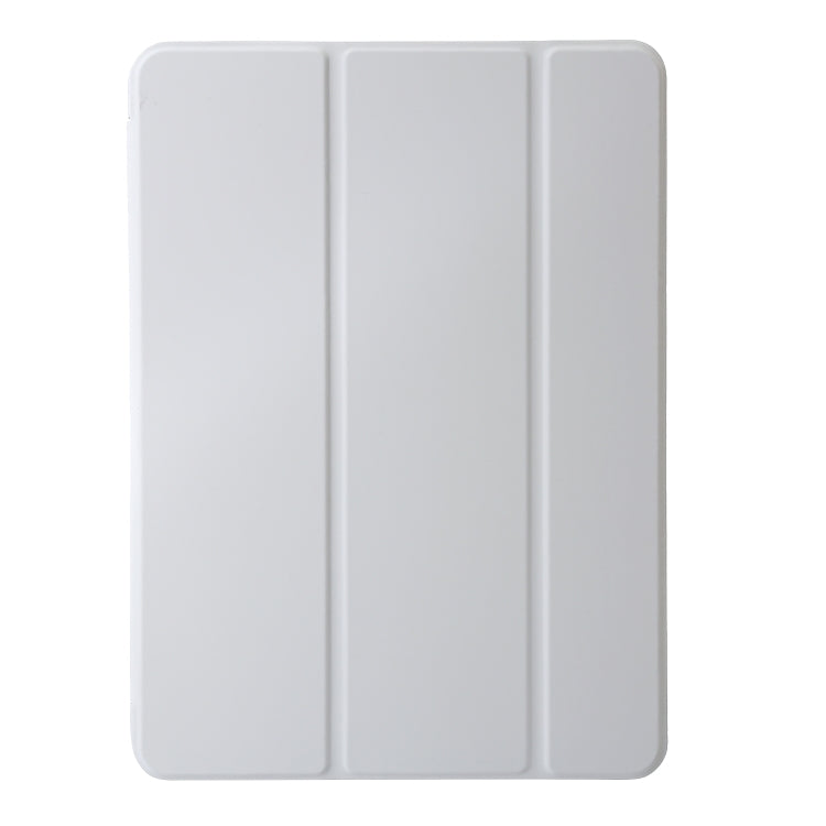 For iPad Pro 11 2024 Three-fold Holder Flip Tablet Leather Case(Grey) - iPad Pro 11 2024 Cases by PMC TechLife | Online Shopping South Africa | PMC TechLife | Buy Now Pay Later Mobicred