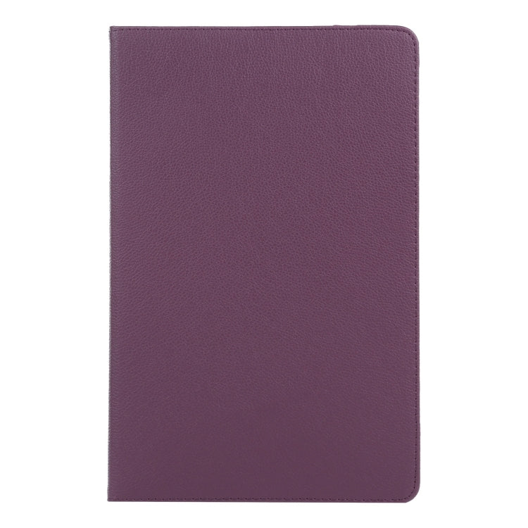 For iPad Pro 13 2024 360 Degree Rotation Litchi Texture Leather Tablet Case with Holder(Purple) - iPad Pro 13 2024 Cases by PMC TechLife | Online Shopping South Africa | PMC TechLife | Buy Now Pay Later Mobicred