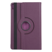 For iPad Pro 13 2024 360 Degree Rotation Litchi Texture Leather Tablet Case with Holder(Purple)