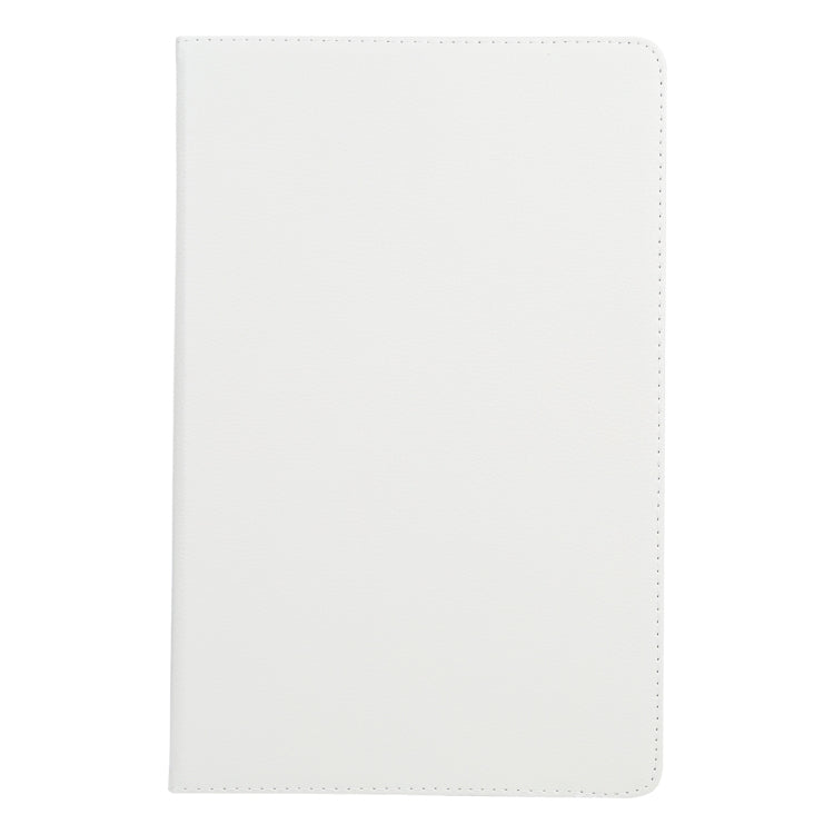 For iPad Pro 13 2024 360 Degree Rotation Litchi Texture Leather Tablet Case with Holder(White) - iPad Pro 13 2024 Cases by PMC TechLife | Online Shopping South Africa | PMC TechLife | Buy Now Pay Later Mobicred