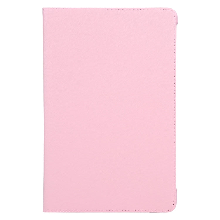 For iPad Pro 13 2024 360 Degree Rotation Litchi Texture Leather Tablet Case with Holder(Pink) - iPad Pro 13 2024 Cases by PMC TechLife | Online Shopping South Africa | PMC TechLife | Buy Now Pay Later Mobicred