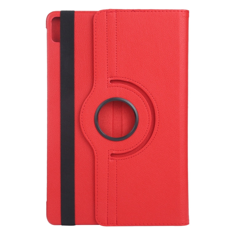 For iPad Air 13 2024 360 Degree Rotation Litchi Texture Leather Tablet Case with Holder(Red) - iPad Air 13 2024 Cases by PMC TechLife | Online Shopping South Africa | PMC TechLife | Buy Now Pay Later Mobicred