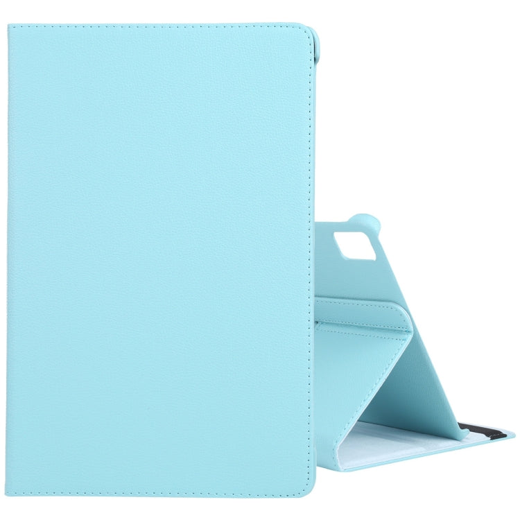 For iPad Air 11 2024 360 Degree Rotation Litchi Texture Leather Tablet Case with Holder(Sky Blue) - iPad Air 11 2024 Cases by PMC TechLife | Online Shopping South Africa | PMC TechLife | Buy Now Pay Later Mobicred