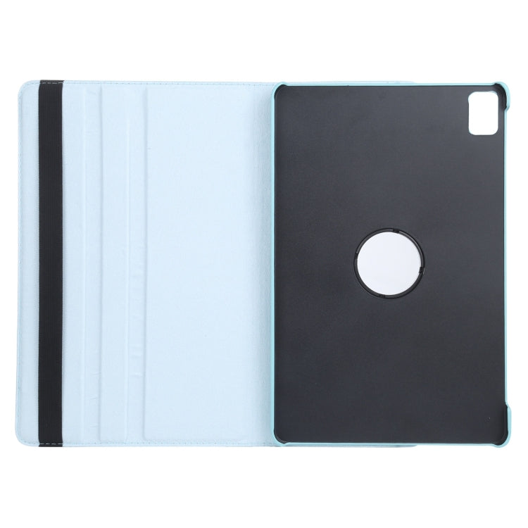 For iPad Air 11 2024 360 Degree Rotation Litchi Texture Leather Tablet Case with Holder(Sky Blue) - iPad Air 11 2024 Cases by PMC TechLife | Online Shopping South Africa | PMC TechLife | Buy Now Pay Later Mobicred