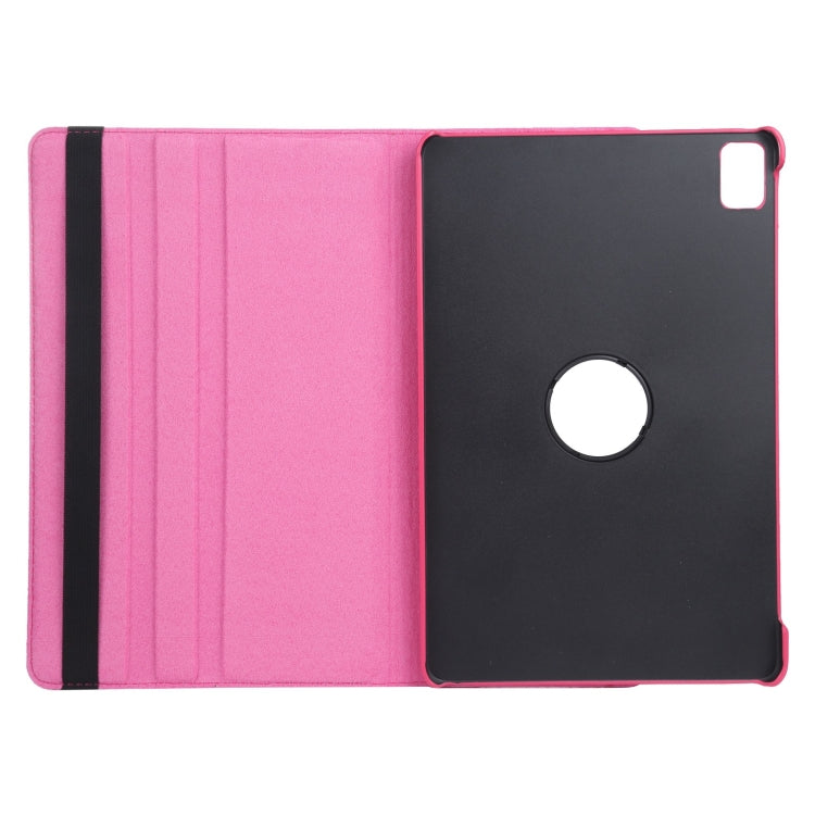 For iPad Air 11 2024 360 Degree Rotation Litchi Texture Leather Tablet Case with Holder(Rose Red) - iPad Air 11 2024 Cases by PMC TechLife | Online Shopping South Africa | PMC TechLife | Buy Now Pay Later Mobicred