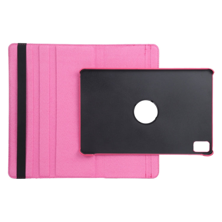 For iPad Air 11 2024 360 Degree Rotation Litchi Texture Leather Tablet Case with Holder(Rose Red) - iPad Air 11 2024 Cases by PMC TechLife | Online Shopping South Africa | PMC TechLife | Buy Now Pay Later Mobicred