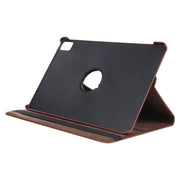 For iPad Pro 11 2024 360 Degree Rotation Litchi Texture Leather Tablet Case with Holder(Brown)