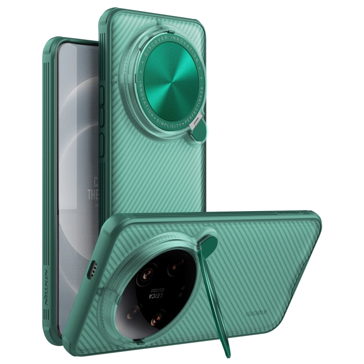 For Xiaomi 14 Ultra NILLKIN CamShield Prop Clear Version PC Phone Case(Green) - 14 Ultra Cases by NILLKIN | Online Shopping South Africa | PMC TechLife | Buy Now Pay Later Mobicred