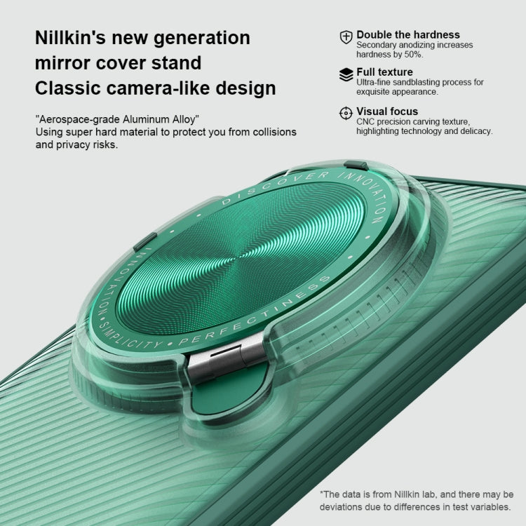 For Xiaomi 14 Ultra NILLKIN CamShield Prop Clear Version PC Phone Case(Green) - 14 Ultra Cases by NILLKIN | Online Shopping South Africa | PMC TechLife | Buy Now Pay Later Mobicred